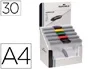 Durable Carpeta Swingclip Dossier Pinza Lateral y Giratoria DIN A4 Capacidad 30 Hojas Colores Surtidos