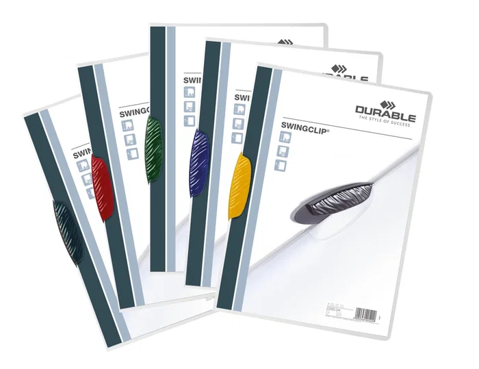 Durable Carpeta Swingclip Dossier con Pinza Giratoria DIN A4 Colores Surtidos