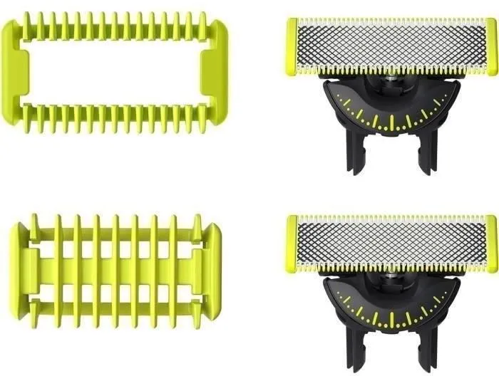 Philips Cuchillas de Repuesto OneBlade QP624/50 Acero Inoxidable con Protección para la Piel - 2 Cuchillas
