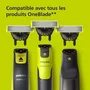 Philips Cuchillas de Repuesto OneBlade QP624/50 Acero Inoxidable con Protección para la Piel - 2 Cuchillas