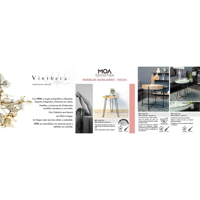 Vinthera Mesa Auxiliar Moa Verde (Pack de 6 Unidades)