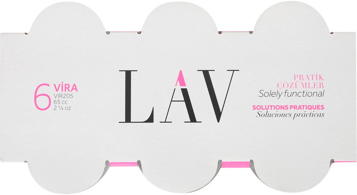 Lav Set 6 Bolsas Vira Colección Ø7x7x4 cm 65 cc (12 Cajas)