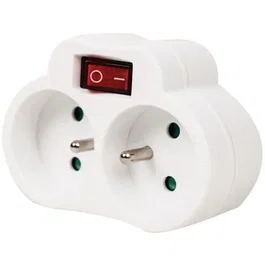 Biplite 2x16A Con interruptor, compatible con NF