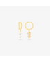 Radiant Pendientes Criolla Gold CZ Blanca FANTASY Dorado