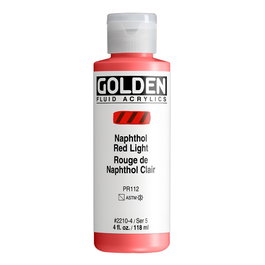 Golden Fluid Colores Acrílicos Rojo Naftol Claro 118 ml