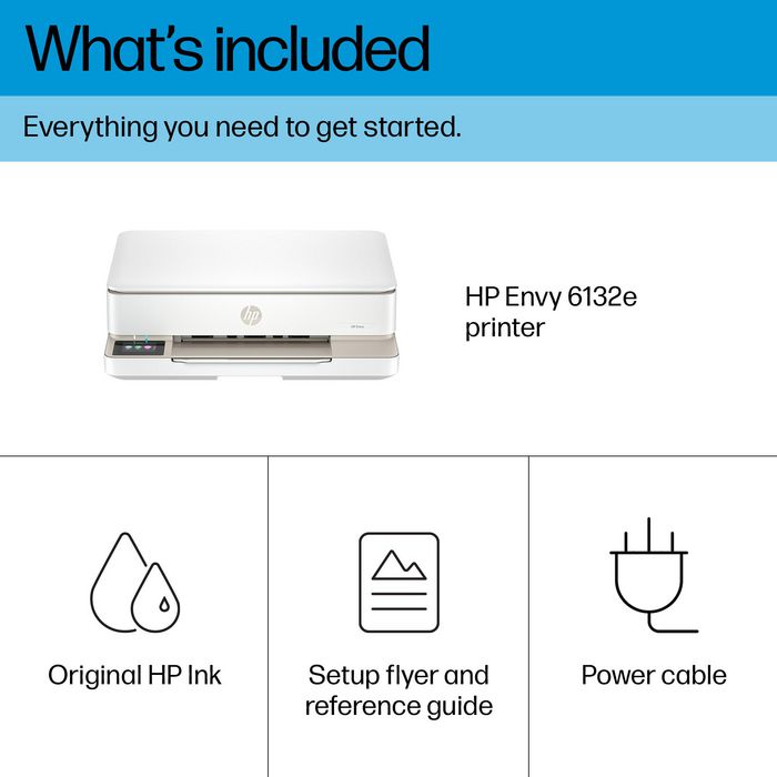HP Envy 6132e Impresora Todo-en-Uno Inalámbrica con HP+ y Instant Ink
