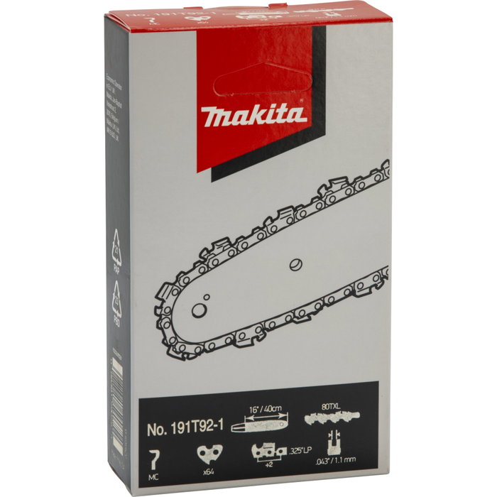 Makita Cadena de sierra 191T92-1 de 40 cm Makita Cadena de sierra 191T92-1 de 40 cm