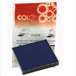 Colop Almohadilla E-54 Azul Blister -2U-