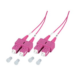 EFB Elektronik Cable de fibra óptica OM4 SC-SC 10m violeta