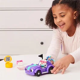 Spin Master Gabby's Dollhouse Chabriolette Figura de vehículo y gato con accesorios SPI0778988374665