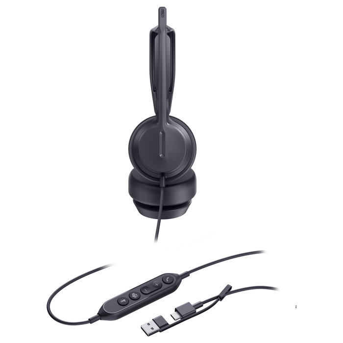 Yealink UH42 SE Auriculares Binaurales con Cable USB-C/A para Oficina, Negro - Certificados Teams