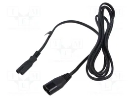 POS Cable de alimentación H03VVH2-F IEC C7 a IEC C8 de 2m
