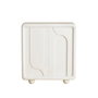 DKD Home Decor Cómoda Blanca 2 Puertas Acabado 3D