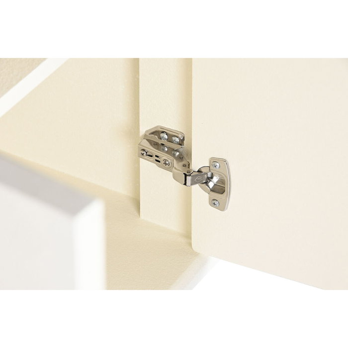 DKD Home Decor Cómoda Blanca 2 Puertas Acabado 3D