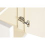 DKD Home Decor Cómoda Blanca 2 Puertas Acabado 3D