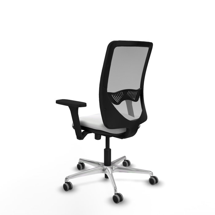 PIQUERAS Y CRESPO Silla de oficina Zulema con mecanismo Sincro/Traslack Blanco y Gris