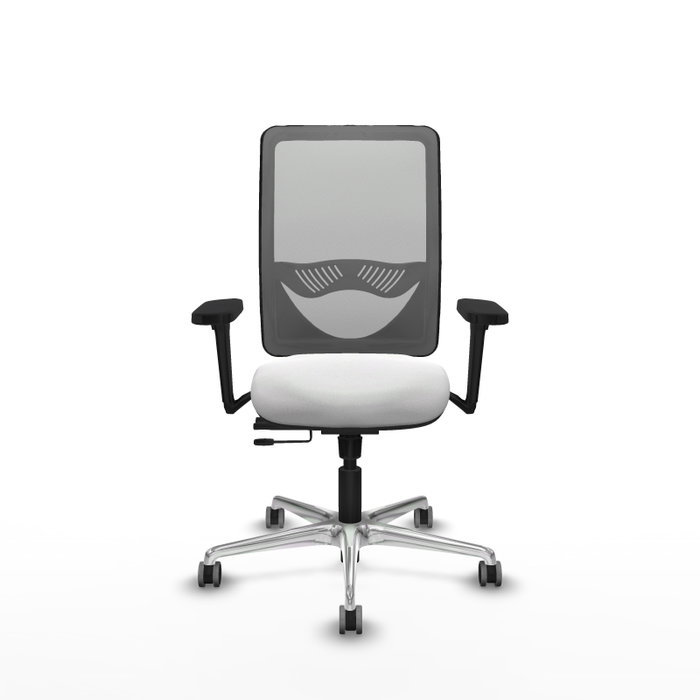 PIQUERAS Y CRESPO Silla de oficina Zulema con mecanismo Sincro/Traslack Blanco y Gris
