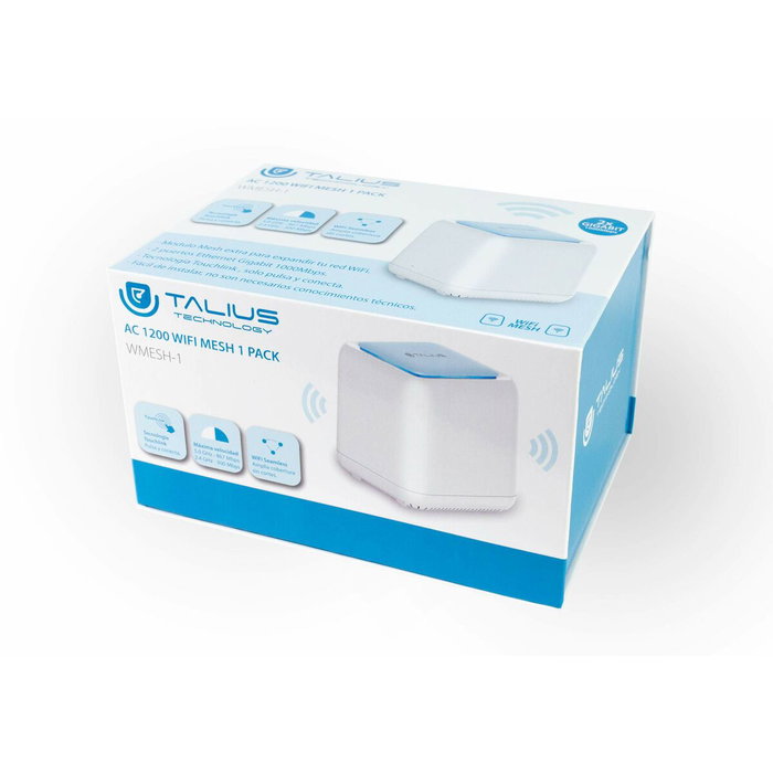 Talius Sistema Wi-Fi Mesh AC1200 GigaLAN Dual Band Blanco/Azul