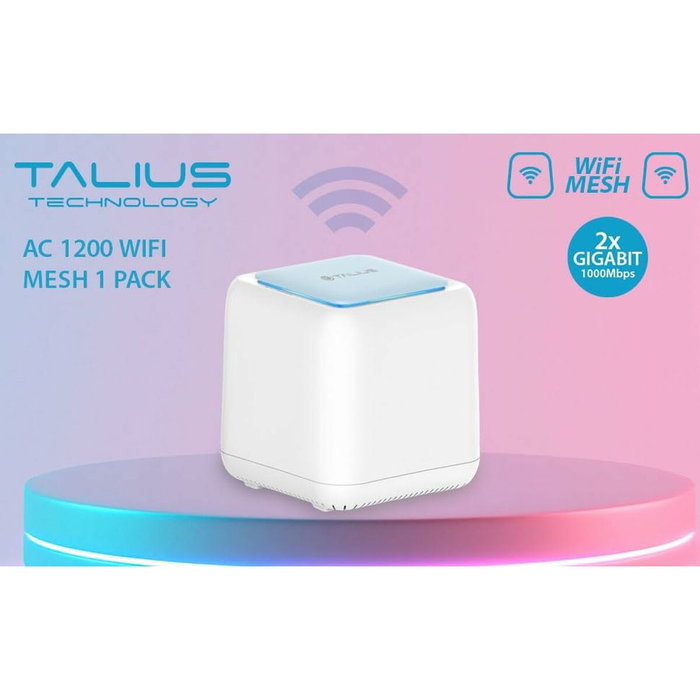 Talius Sistema Wi-Fi Mesh AC1200 GigaLAN Dual Band Blanco/Azul