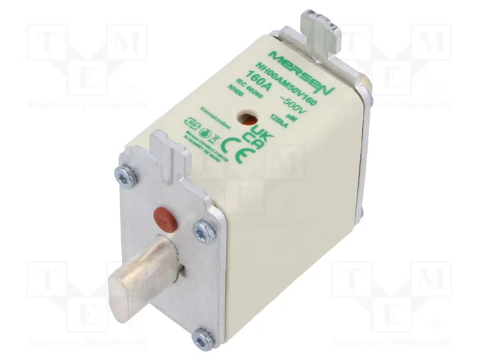 MERSEN Fusible NH00 de Cerámica 160A 500VAC MERSEN Fusible NH00 de Cerámica 160A 500VAC