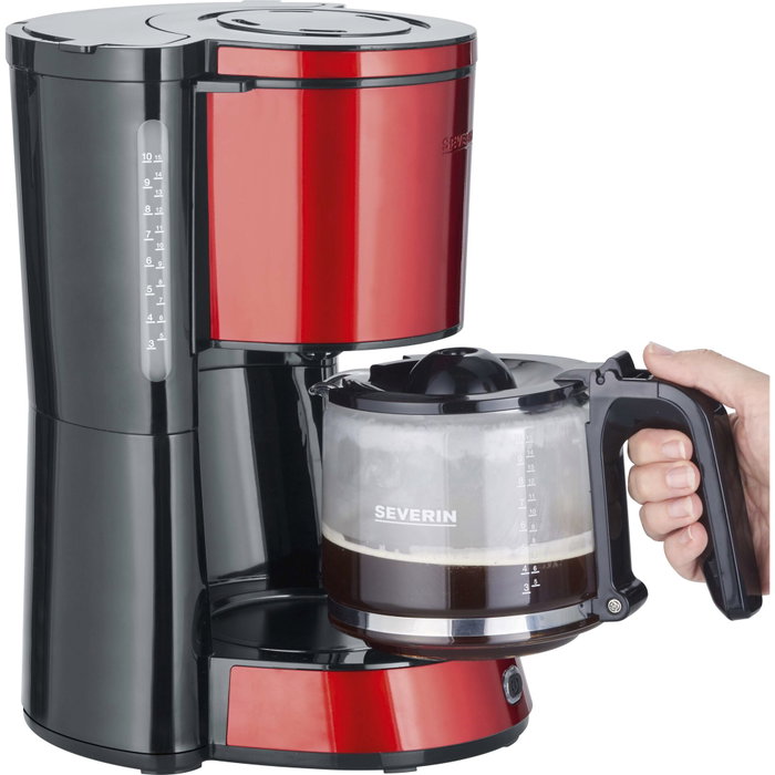 Severin KA 4817 Cafetera de filtro roja