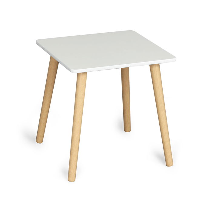 Moblekit Mesita Auxiliar Madera White 7.2 cm (Ancho) x 43 cm (Alto) x 40.9 cm (Largo) (2 Unidades)