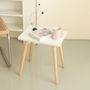 Moblekit Mesita Auxiliar Madera White 7.2 cm (Ancho) x 43 cm (Alto) x 40.9 cm (Largo) (2 Unidades)