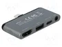 DeLOCK Mini estación de acoplamiento para iPad Pro y dispositivos móviles 4K 60 Hz Gris
