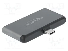 DeLOCK Mini estación de acoplamiento para iPad Pro y dispositivos móviles 4K 60 Hz Gris