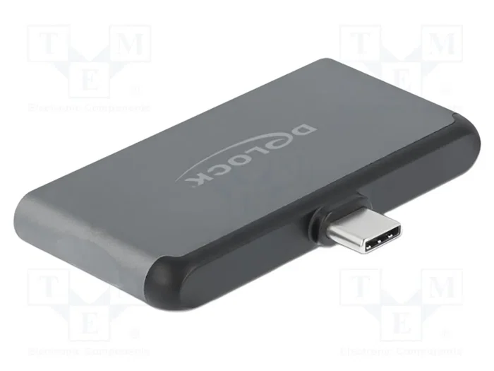 DeLOCK Mini estación de acoplamiento para iPad Pro y dispositivos móviles 4K 60 Hz Gris