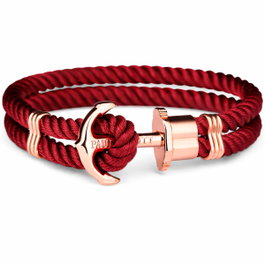 Paul Hewitt Pulsera para Mujer en Rojo con Correa de Tela