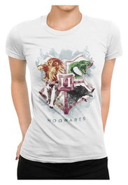Harry Potter Camiseta Water Colour Crest Talla XL