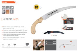ALTUNA Serrucho Curvo 330 mm con Dentado Japonés para Madera e Incluye Funda