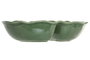 DKD Home Decor Bol Cottage Verde Oscuro 30 x 17 x 6.5 cm Gres Doble Olivo