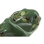 DKD Home Decor Bol de Gres Doble Olivo Relieve Verde Oscuro