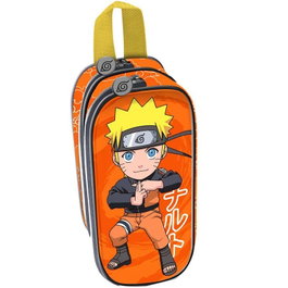 Karactermania Estuche doble para lápices de Naruto Chikara