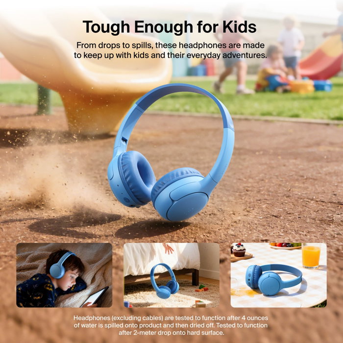 Belkin Soundform Mini 2 Wireless On-Ear Kids Azul
