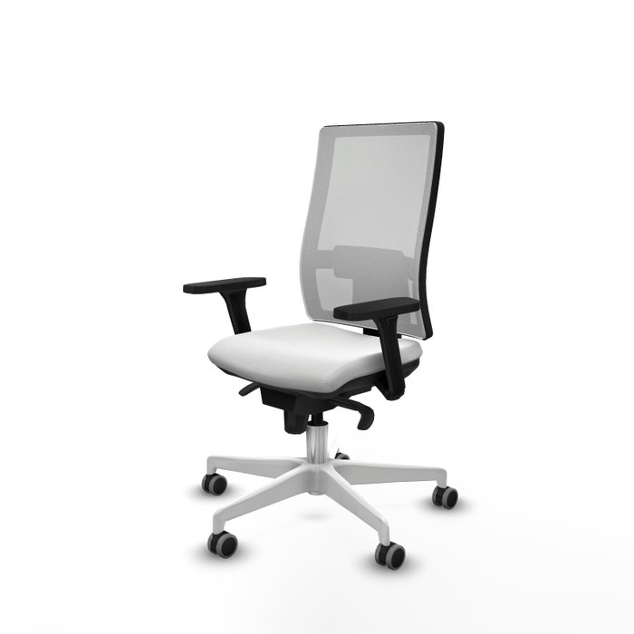 PIQUERAS Y CRESPO Silla de oficina Horna con mecanismo Sincro y Brazos 3D Blanco PIQUERAS Y CRESPO Silla de oficina Horna con mecanismo Sincro y Brazos 3D Blanco