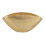 Bowl Dorado Cristal Decoración 28 X 14 cm
