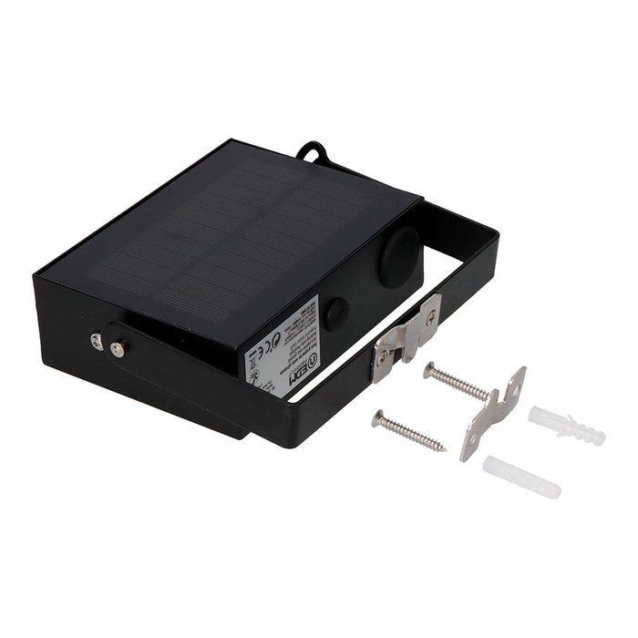 Edm Foco proyector solar auto basculante negro