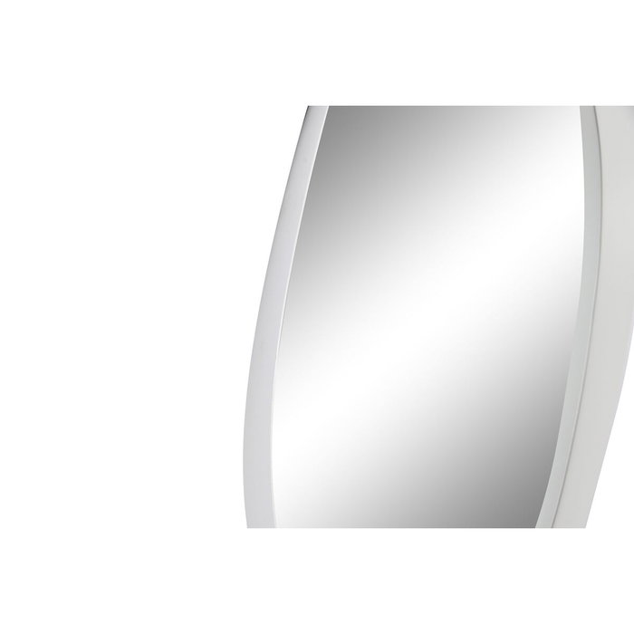 DKD Home Decor Espejo de Metal Blanco 64x62 cm