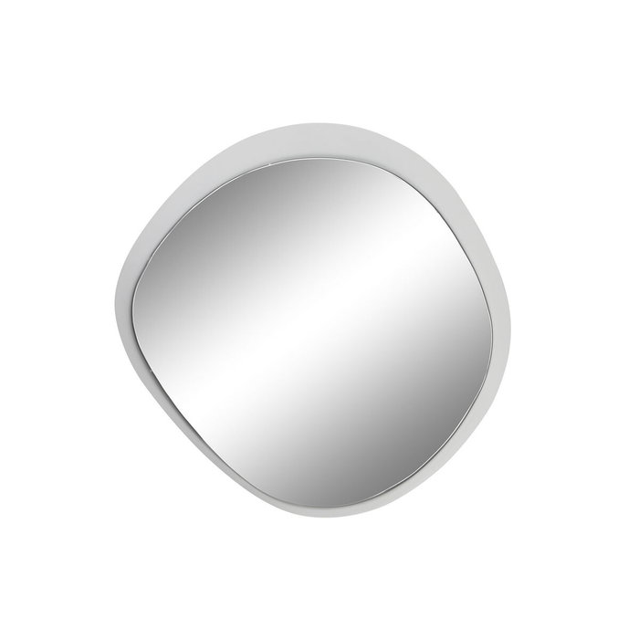 DKD Home Decor Espejo de Metal Blanco 64x62 cm
