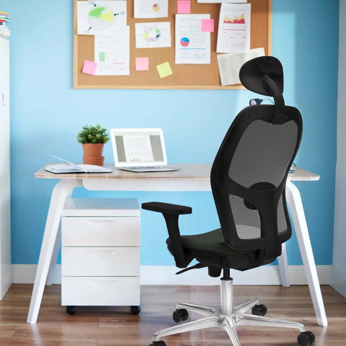 PIQUERAS Y CRESPO Silla de oficina Jorquera Gris y Azul PIQUERAS Y CRESPO Silla de oficina Jorquera Gris y Azul