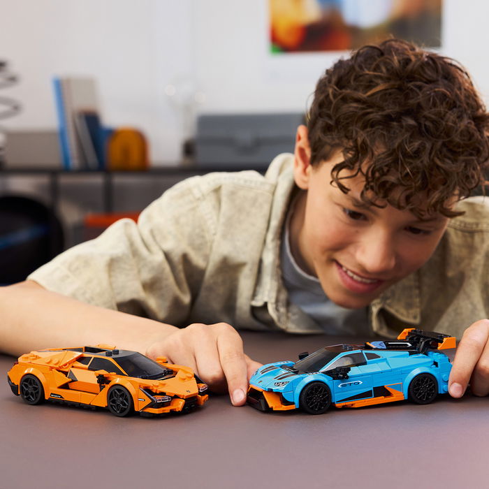Lego Speed Champions Lamborghini Revuelto y Huracán STO 77238 Coche de Construcción para Niños +10 Años