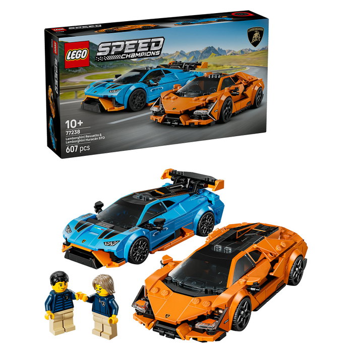 LEGO Speed Champions 77238 Lamborghini Revuelto y Huracán STO