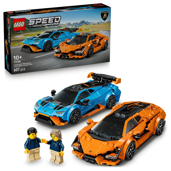 LEGO Speed Champions 77238 Lamborghini Revuelto y Huracán STO