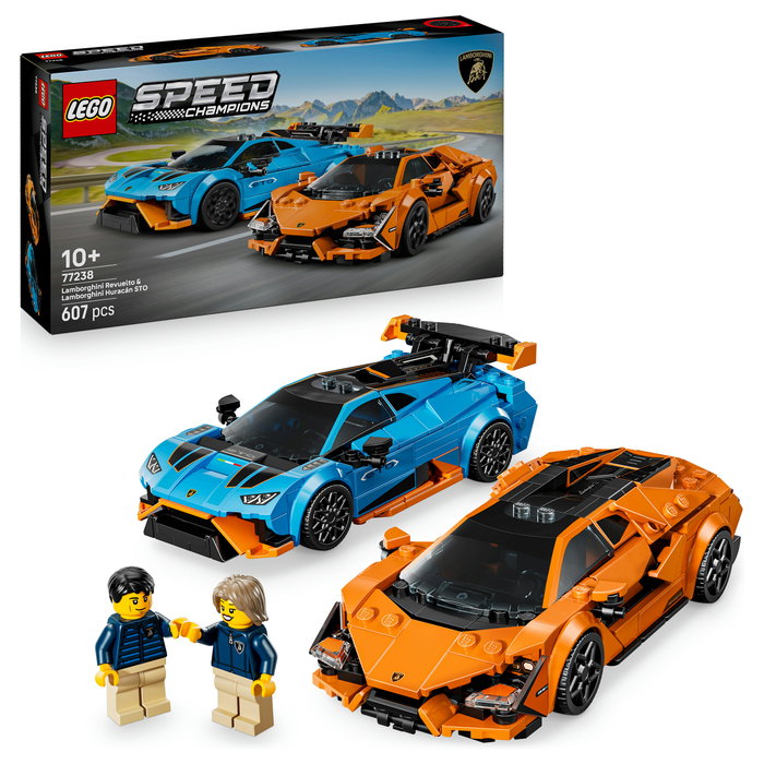 LEGO Speed Champions 77238 Lamborghini Revuelto y Huracán STO