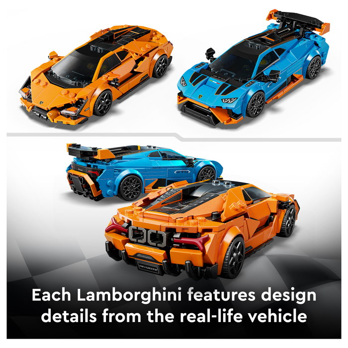 LEGO Speed Champions Lamborghini Revuelto y Huracán STO 77238