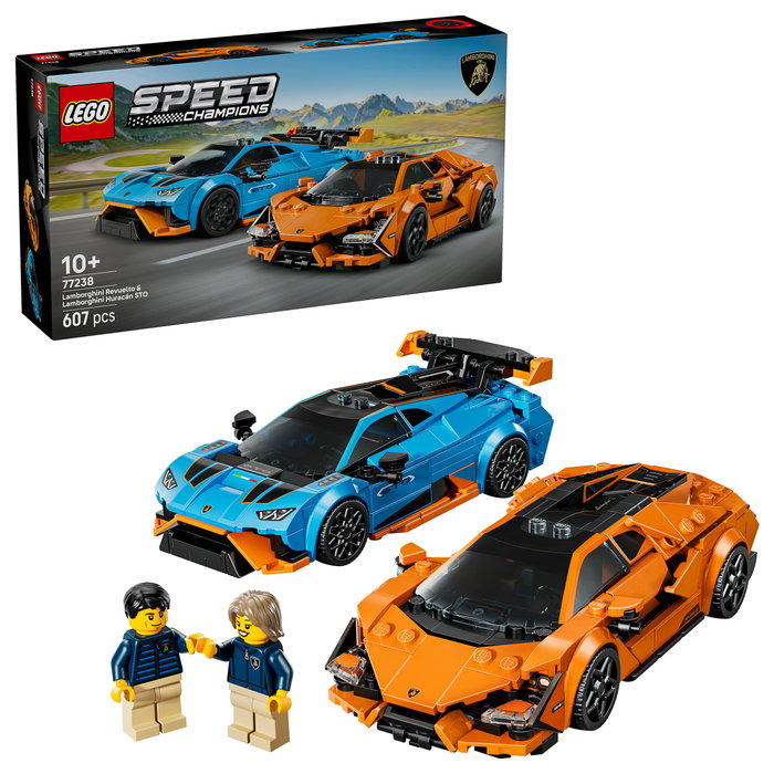 LEGO Speed Champions 77238 Lamborghini Revuelto y Huracán STO