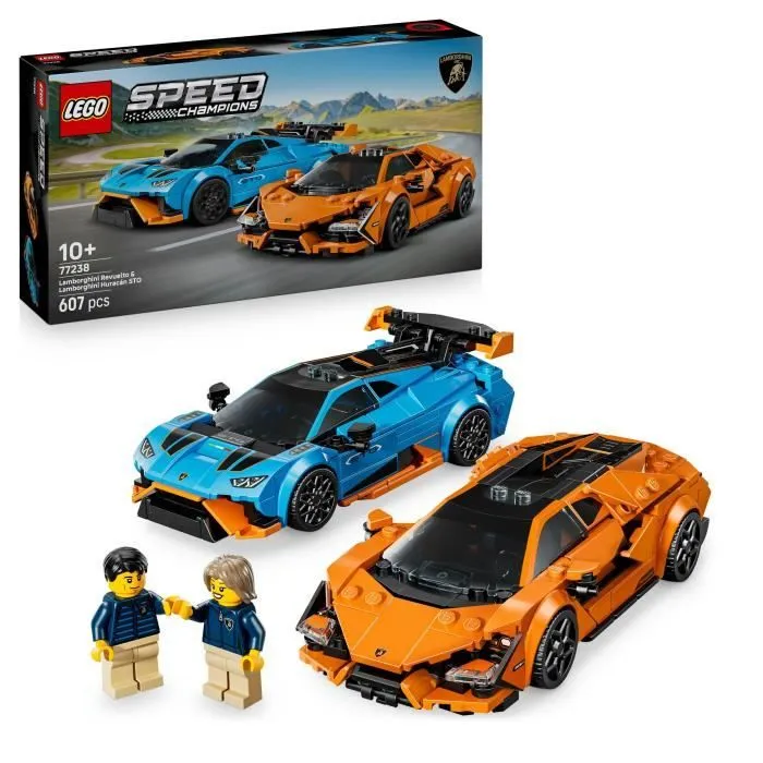LEGO Speed Champions Lamborghini Revuelto y Huracán STO